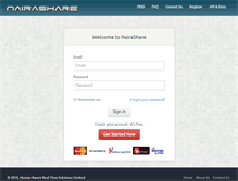 Tablet Screenshot of nairashare.com
